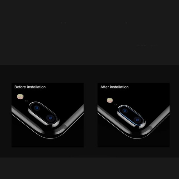 3-PAKKET iPhone 8 Plus kameralinsedeksel Standard HD Transparent/Genomskinlig