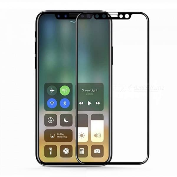 iPhone X - 2-PACK Skärmskydd av ProGuard (3D/HD-Clear) Fullfit Svart