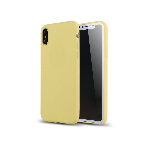 iPhone X/XS - Effektivt TPU Silikone Cover fra NKOBEE Svart