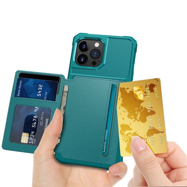 iPhone 14 Pro Max - Stilfuldt cover med kortholder Roséguld