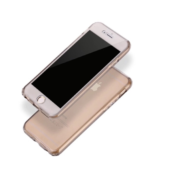 iPhone 6/6S Plus Dubbelt Silikonfodral med TOUCHFUNKTION Guld