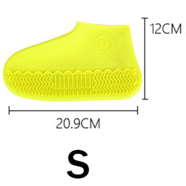 Praktisk skoovertræk/Galos i silikone Gul S