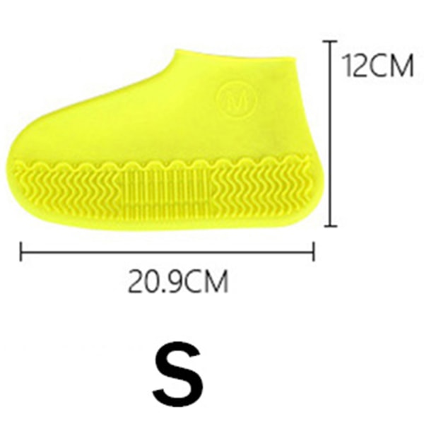 Praktiskt Skoöverdrag/Galoscher i Silikon Gul S