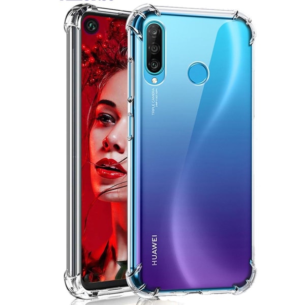 Stötdämpande Silikonskal - Huawei P40 Lite E Transparent/Genomskinlig