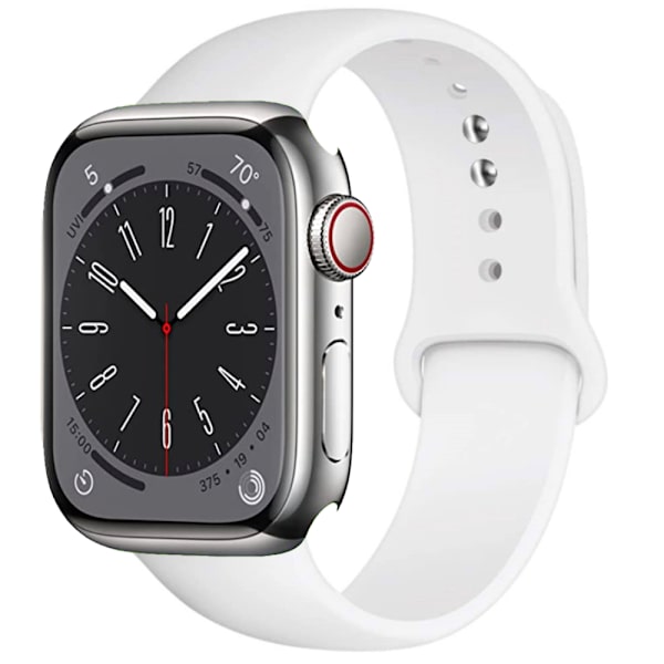 Silikonarmband 42mm/44mm/45mm/49mm Apple Watch Svart M