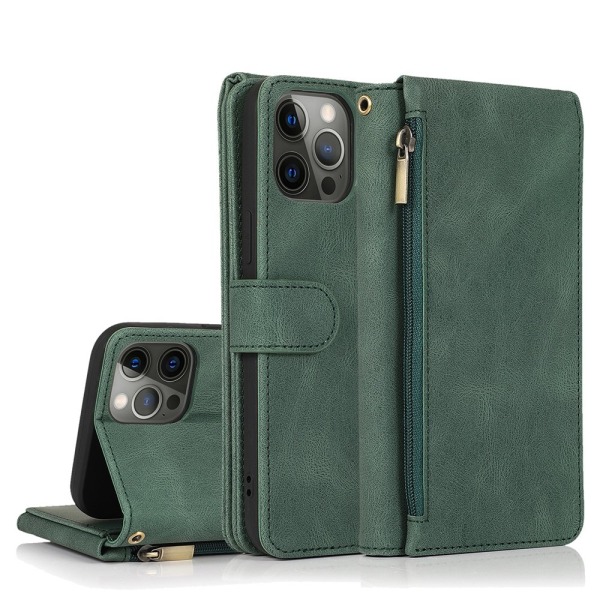 iPhone 12 Pro Max - Smart og godt laget lommebokdeksel Mörkgrön