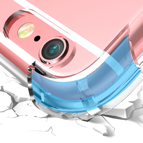 iPhone 5/5S/5SE - Skal med Korthållare Transparent/Genomskinlig