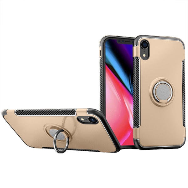 iPhone XS Max - HYBRID-Skal med Ringhållare från FLOVEME Blå