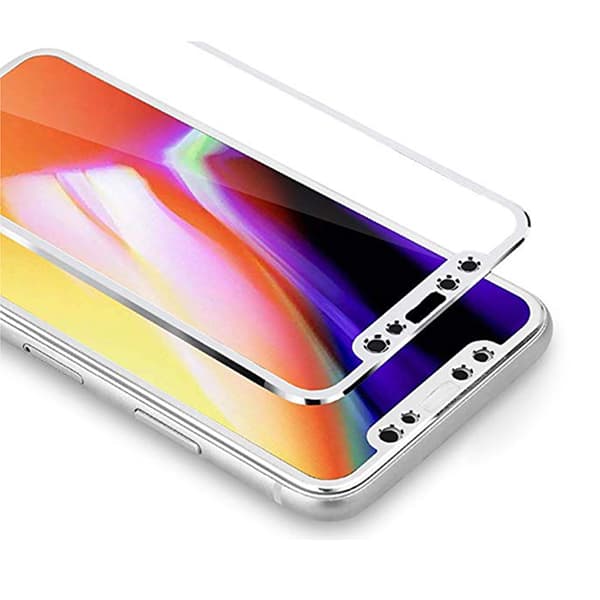 MyGuard Skärmskydd 2-PACK (Aluminium-ram) iPhone X Röd