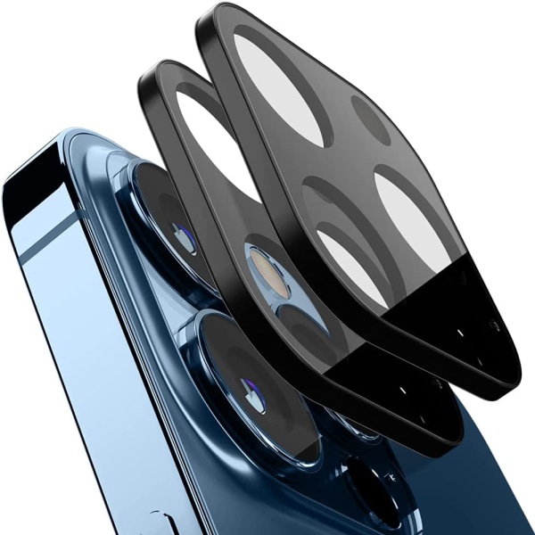 3-PACK iPhone 14 Pro näytönsuoja + kameran linssisuoja 2.5D HD 0.3mm Transparent