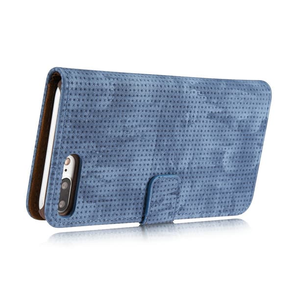 Stilrent -Vintage Mesh- Plånboksfodral för iPhone 8 Plus Röd