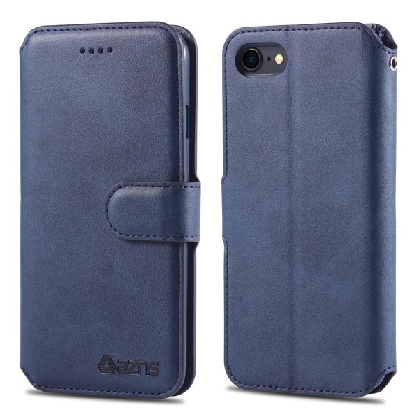 iPhone 8 - Stilfuldt Yazunshi Wallet Cover Blå