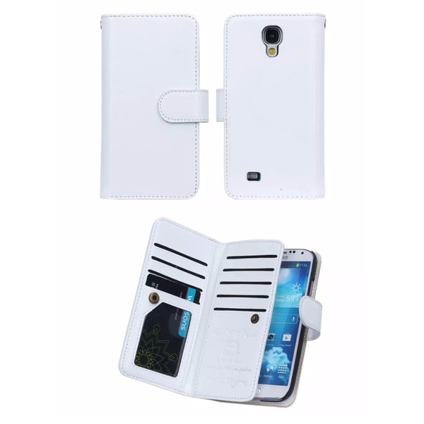 Elegant 9 kort Plånboksfodral för Samsung Galaxy S8+ FLOVEME Vit