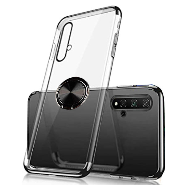 Skyddsskal med Ringh�llare - Huawei Nova 5T Silver