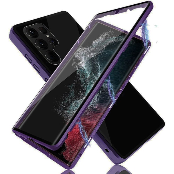 Suojaava magneettinen kaksoiskuori - Samsung Galaxy S23 Ultra Silver