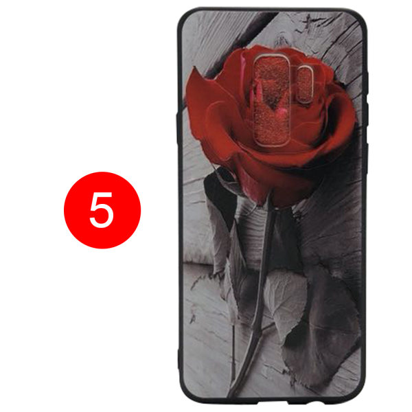 Blommiga Skyddsskal för Samsung Galaxy S9 monivärinen 5