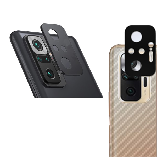 Redmi Note 10 Pro 2.5D Premium Kameralinsskydd (2-pack) Transparent