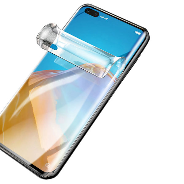 Huawei P40 Pro 3-PACK Mjukt Skärmskydd 3D PET 9H 0,2mm Transparent/Genomskinlig