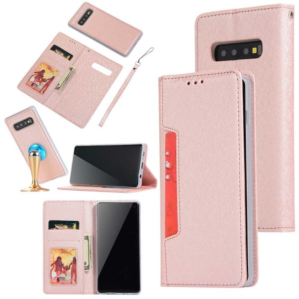 Eksklusivt pung etui Floveme - Samsung Galaxy S10+ Guld