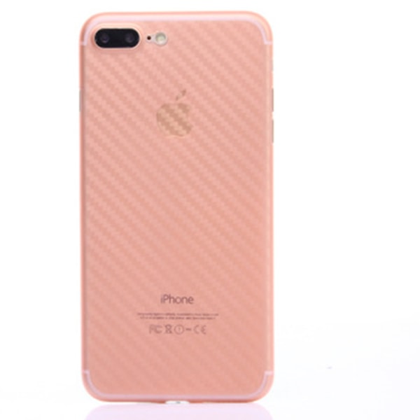 Tyndt og fleksibelt Cover i Carbon model til iPhone 7 Plus Rosa