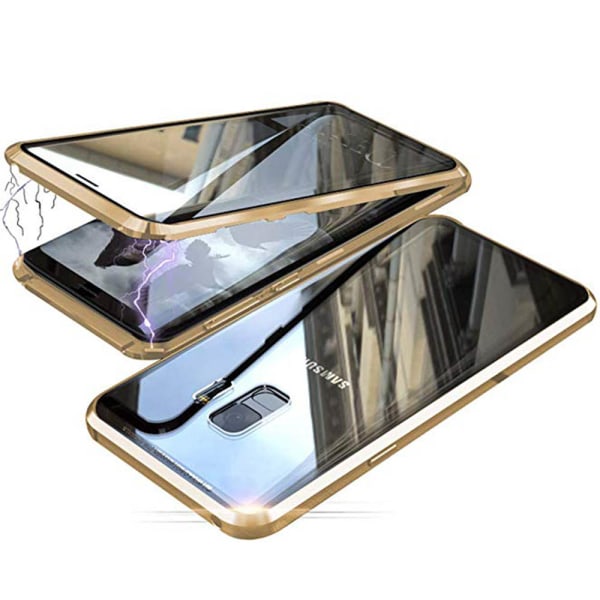 Samsung Galaxy S9 - Skyddande Dubbelsidigt Magnetiskt Skal Guld