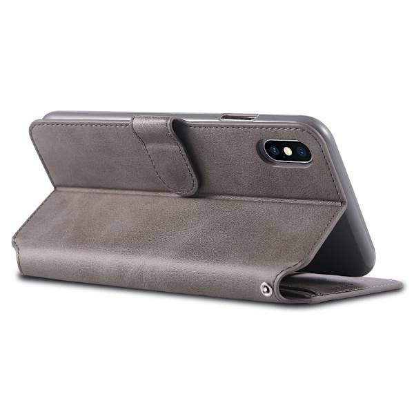 iPhone X/XS - Plånboksfodral Blå Blå
