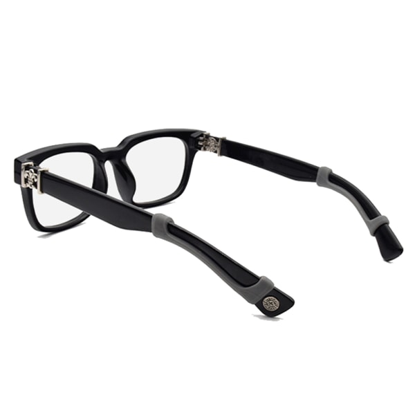 1-par komfortable slidbestandige skridsikre brillekroge Svart