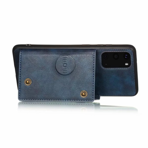 Deksel med kortholder - Samsung Galaxy S20 Mörkblå