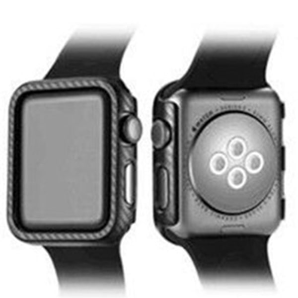 Karbonfiber Skyddsskal 40mm/44mm - iWatch 4/5 Svart 40mm