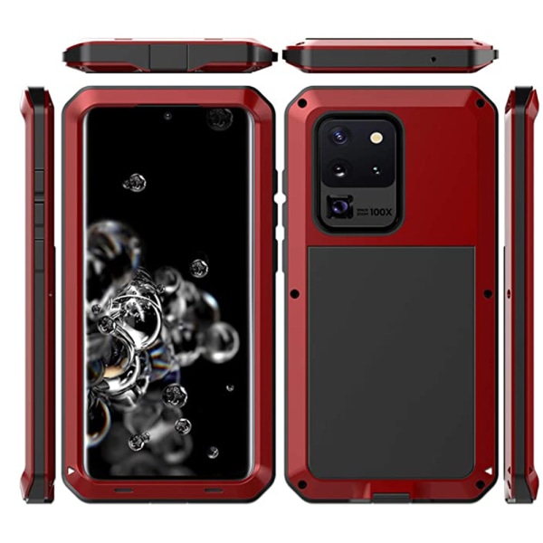 Samsung Galaxy S20 Ultra - Kraftfuldt aluminiumscover Röd