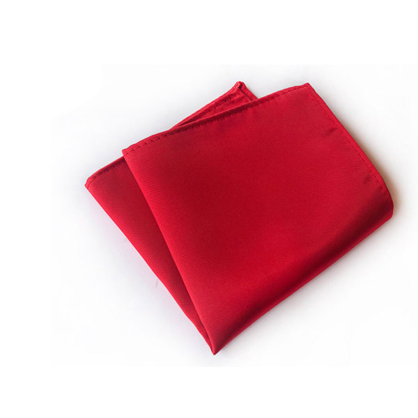 Stilig Pocket Square Blazer Brystlommetørkle Röd