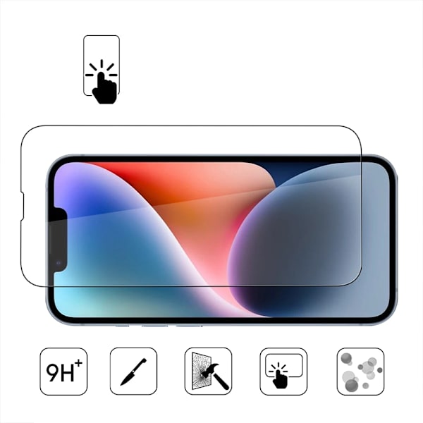 iPhone 16E  Transparent 2-pack skärmskydd Transparent