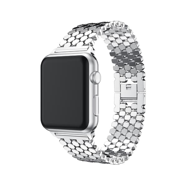 Apple Watch 38mm (3/2/1) - Lenke i rustfritt stål Svart