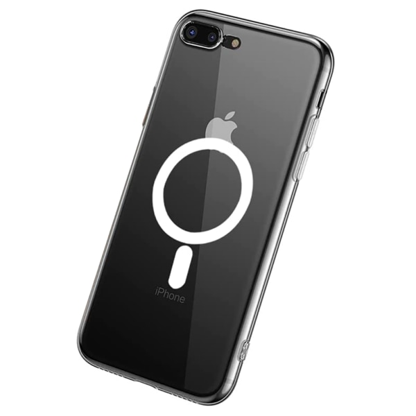 iPhone 8 Plus - Magneettinen kansi Genomskinlig