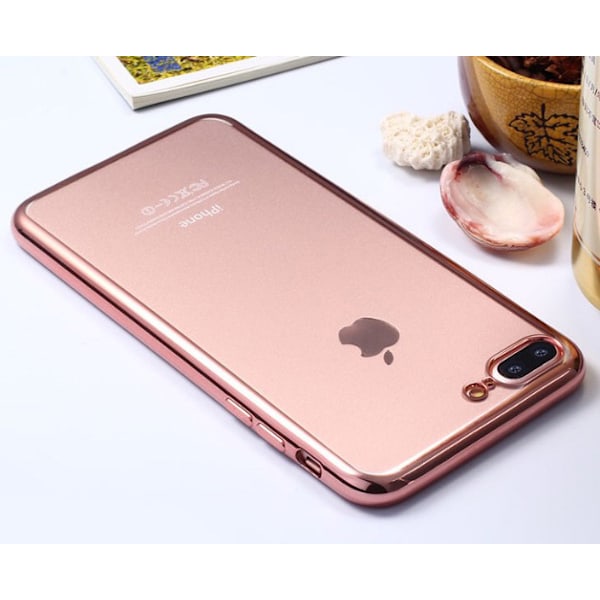 LEMAN´s Eleganta Silikonskal för iPhone 8 Silver/Grå
