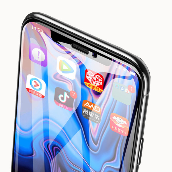 2-PAKK iPhone XR Skjermbeskytter 3D HD 0,3 mm Transparent