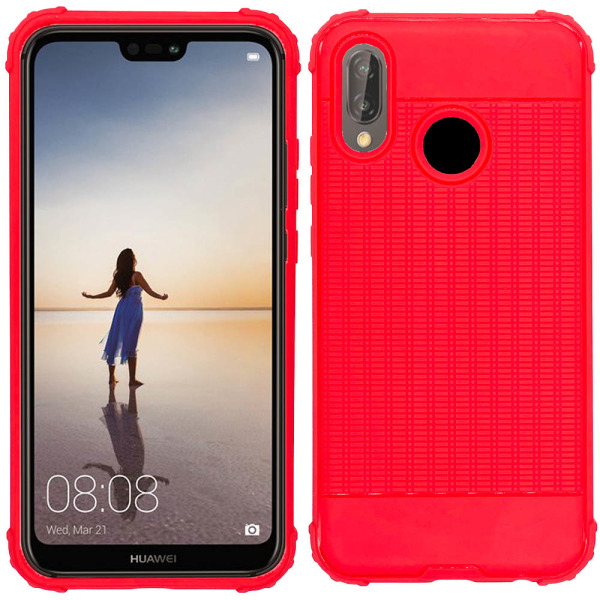 Huawei P20 Lite - Effektivt beskyttelsesdeksel Röd