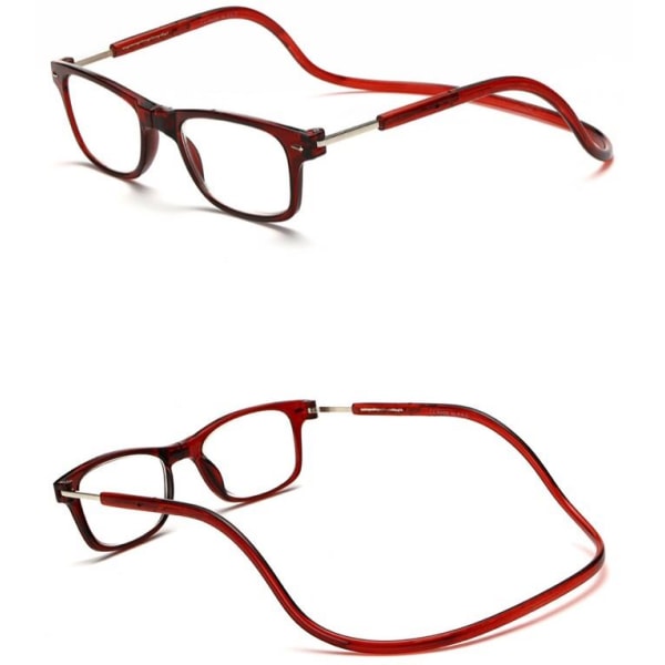 Läsglasögon med Smart-funktion (Ställbara) Leopardmönstrat +1.5
