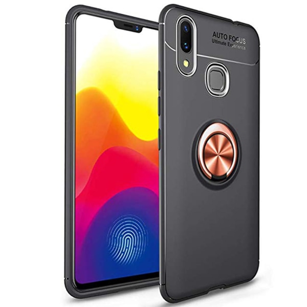 Stilsäkert Skal med Ringhållare - Samsung Galaxy A40 Blå/Blå