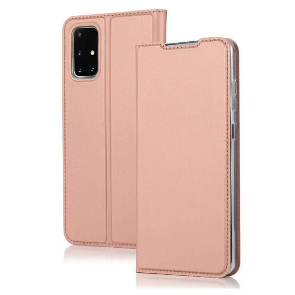 Samsung Galaxy A71 - Genomtänkt Stilrent Plånboksfodral Roséguld