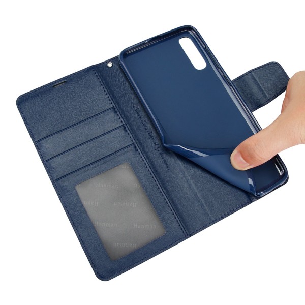 Samsung Galaxy A50 - Stilig praktisk lommebokveske Mörkblå Mörkblå