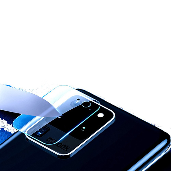 S20 Ultra 2.5D Högkvalitativt HD-Clear Ultratunt Kameralinsskydd Transparent