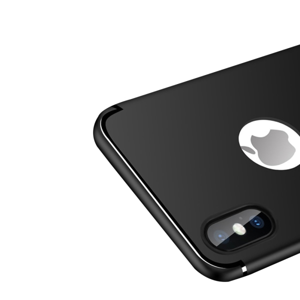 iPhone X/XS - Stilrent och Matt Silikonskal av NKOBEE Röd