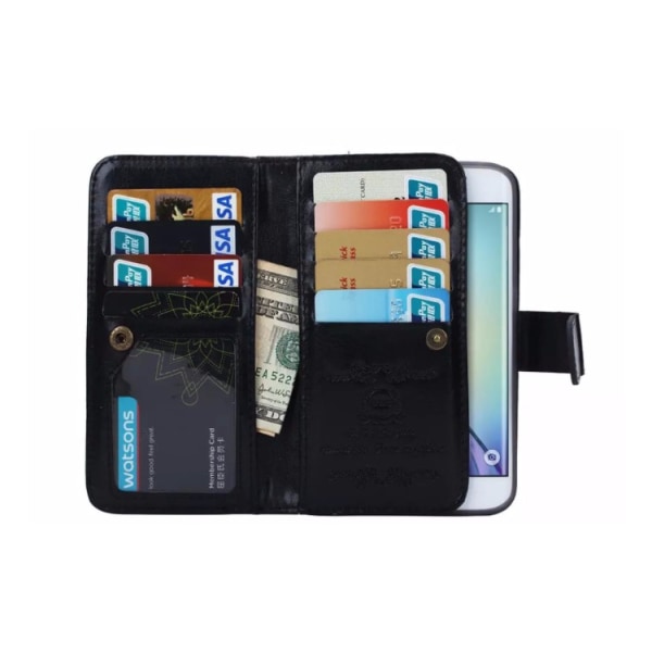 Käytännöllinen lompakkokotelo (LEMAN) - Samsung Galaxy S6 Edge Plus Rosa