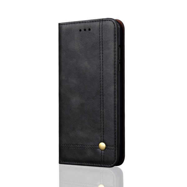 Smidigt och Stilsäkert Plånboksfodral för Samsung Galaxy A6+ Svart