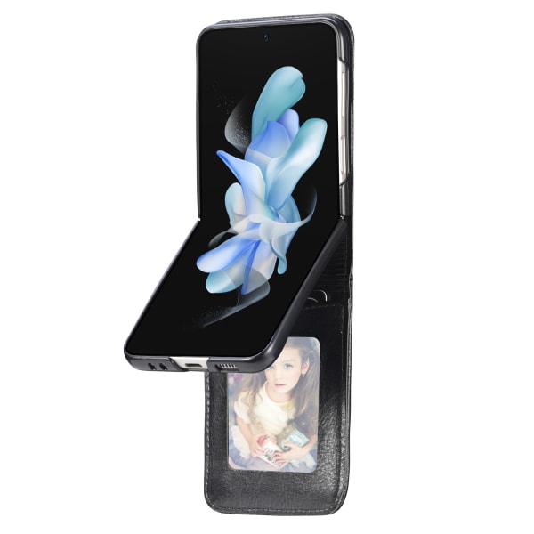 Galaxy Z Flip 5 5G - Plånboksfodral med kortfack Marinblå