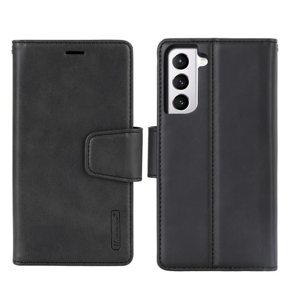 Samsung Galaxy S21 Plus - Elegantti Hanman 2-1 lompakkokotelo Brun