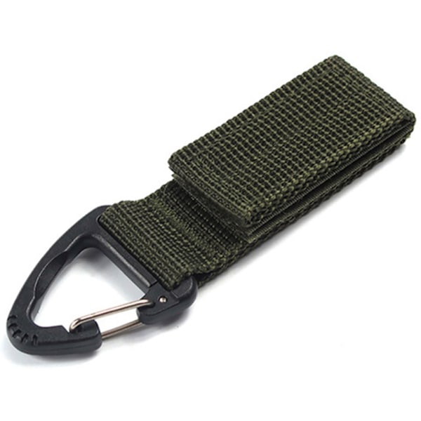 Slittålig Taktisk Nyckelkrok Ryggsäck Webbing MOLLE Grön