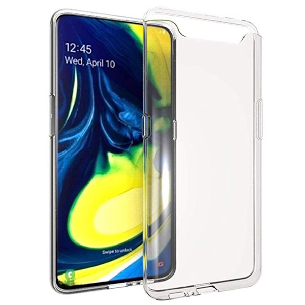 Samsung Galaxy A80 - Skyddande FLOVEME Silikonskal Transparent/Genomskinlig