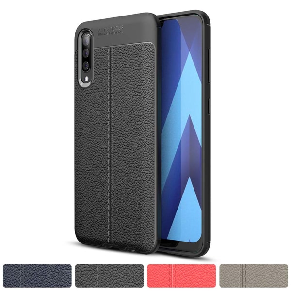 Samsung Galaxy A50 - Effektfullt Silikonskal Mörkblå